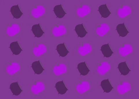 Repeating cauldron of a witch and a pumpkin on a violet background Illustrazione stock