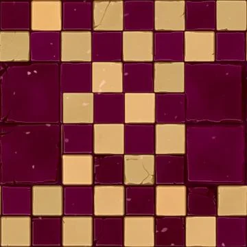 Repeating ceramic mosaic pattern Stock Illustration