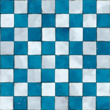 Repeating ceramic mosaic pattern Stock Illustration