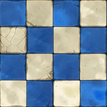 Repeating ceramic mosaic pattern Stock Illustration