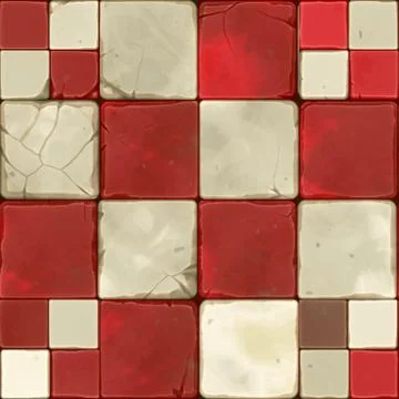 Repeating ceramic mosaic pattern Illustrazione stock