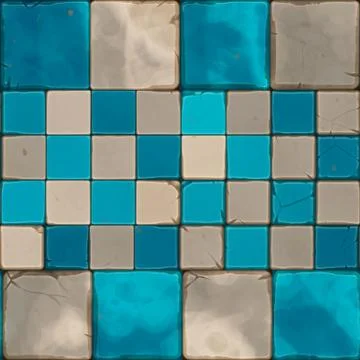 Repeating ceramic mosaic pattern 스톡 일러스트