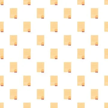 Repeating certificate icon design forming a seamless pattern Stock Illustration