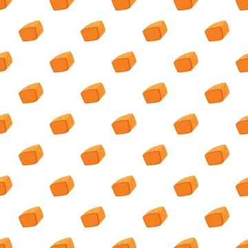 Repeating cheese block pattern creating food background イラスト素材