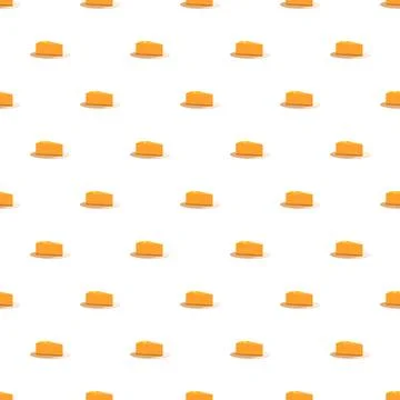 Repeating cheese blocks forming a yellow food pattern Illustrazione stock