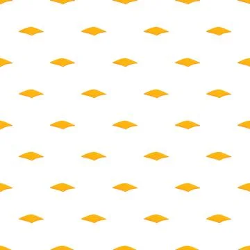 Repeating cheese slice pattern on white background Stock Illustration