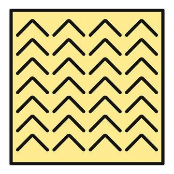 Repeating chevron pattern on yellow background geometric design Stock Illustration