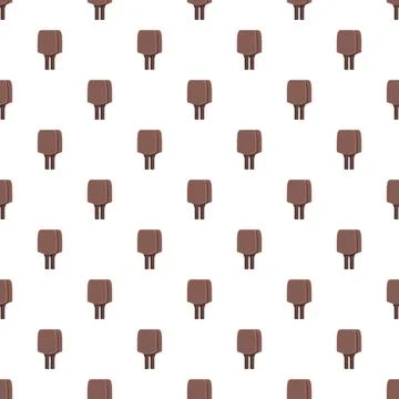 Repeating chocolate ice cream bars on a white pattern イラスト素材