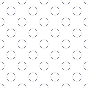 Repeating circles geometric pattern with outline shapes イラスト素材
