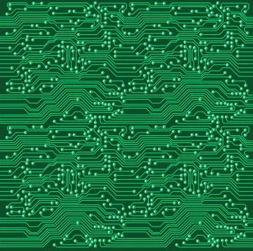 Repeating circuit pattern Stock Illustration