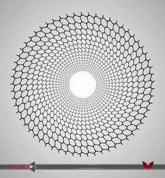 Repeating circular black and white pattern. Round background for design. Иллюстрация