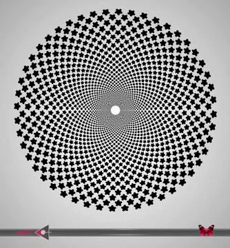 Repeating circular black and white pattern. Round background for design. Иллюстрация