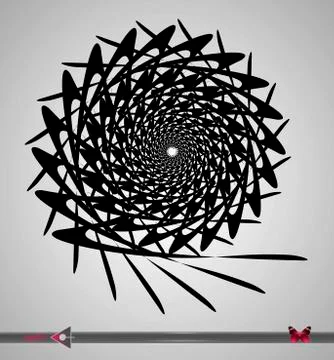 Repeating circular black and white pattern. Round background for design 스톡 일러스트