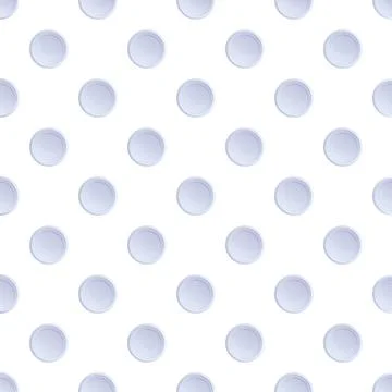 Repeating circular pattern on white background Illustrazione stock