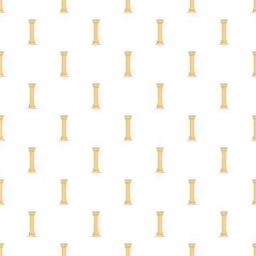 Repeating classic architectural column seamless pattern Illustrazione stock