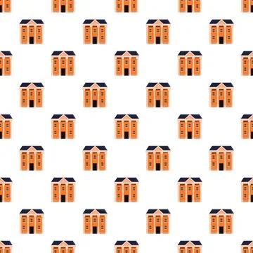 Repeating classic building pattern for abstract design background Illustrazione stock