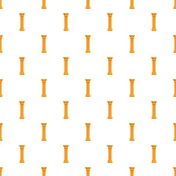 Repeating classic column pattern ornament on white background Stock Illustration