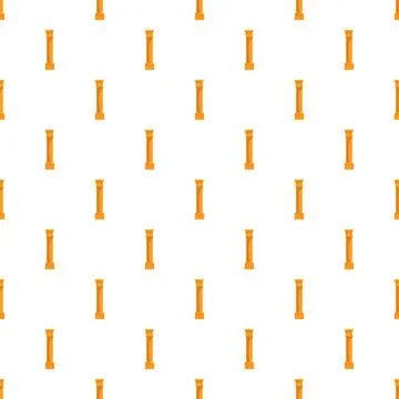 Repeating classic column pattern on white background Stock Illustration