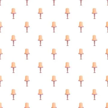 Repeating classic table lamps seamless pattern background Stock Illustration