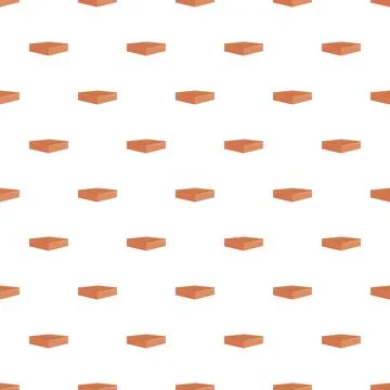 Repeating clay bricks creating a construction material pattern Stock Illustration