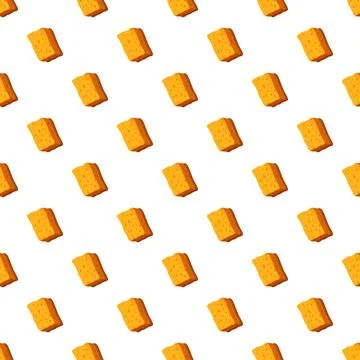 Repeating cleaning sponge pattern on white background Stock Illustration