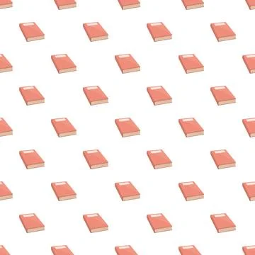 Repeating closed book pattern educational background illustration Stock Illustration