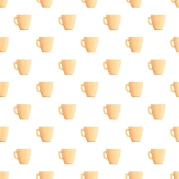 Repeating coffee cups creating seamless pattern design イラスト素材