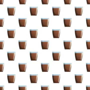 Repeating coffee cups creating seamless beverage pattern Stock Illustration