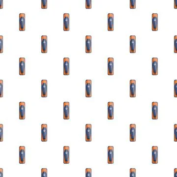 Repeating coffin pattern creating seamless halloween background Stock Illustration