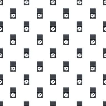 Repeating compass pattern guiding direction and navigation concept Stock Illustration