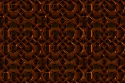 Repeating copper Celtic background Stock Illustration