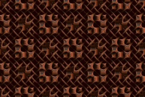 Repeating copper Celtic background Illustrazione stock