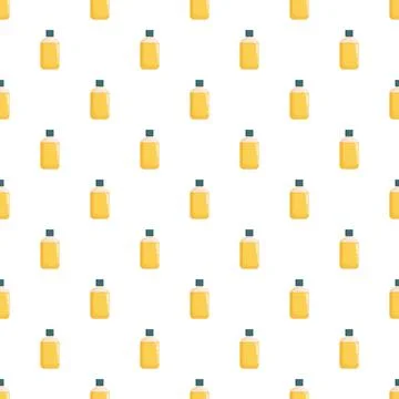 Repeating cosmetics bottle pattern for skincare background イラスト素材