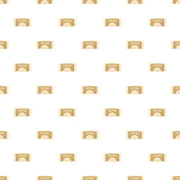 Repeating cotton roll cosmetic pad seamless pattern Stock Illustration