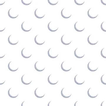 Repeating crescent moon pattern creating seamless background Stock Illustration