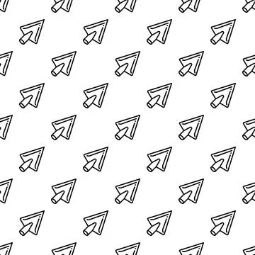 Repeating cursor arrow seamless pattern for user interface 스톡 일러스트