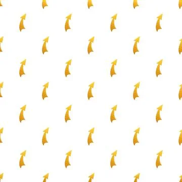 Repeating curved growth arrow pattern on white background Stock Illustration