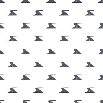 Repeating curved road pattern representing journey and direction 스톡 일러스트