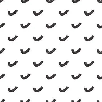 Repeating curved road segment pattern on white background Stock Illustration