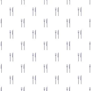 Repeating cutlery pattern for dining and restaurant concepts Stock Illustration