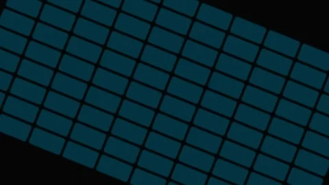 A repeating dark blue grid pattern with rounded rectangular cell shapes Stock Footage 339618329