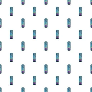 Repeating dark magic potion bottle seamless pattern 库存插图