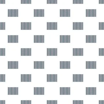 Repeating data server rack modules seamlessly tiling Illustrazione stock