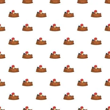 Repeating defeat concept seamless pattern background Illustrazione stock