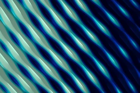 Repeating diagonal cyan and pale teal stripes create a rhythmic pattern ove.. Stock Illustration