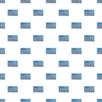 Repeating digital clock displays forming a seamless design 스톡 일러스트