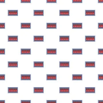 Repeating digital display pattern creating a seamless background 库存插图