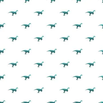 Repeating dinosaur pattern on white background イラスト素材