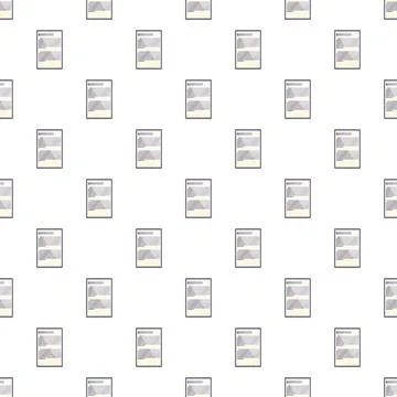 Repeating document pattern on white background Stock Illustration