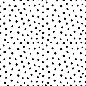 Repeating doodle dotted background. Vector seamless pattern. Stock Illustration